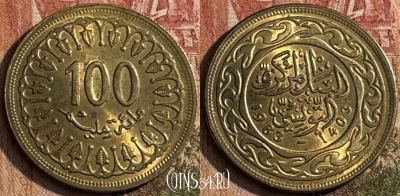 Тунис 100 миллимов 1983 года, KM# 309, 210s-001 ♛