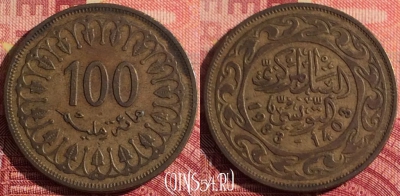 Тунис 100 миллимов 1983 года, KM# 309, 303i-006