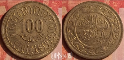 Тунис 100 миллимов 1996 года, KM# 309, 437-116