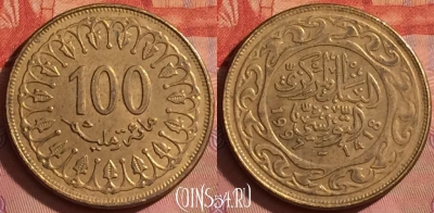 Тунис 100 миллимов 1997 года, KM# 309, 215l-022