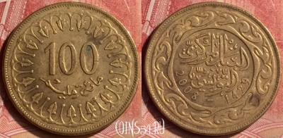 Тунис 100 миллимов 2008 года, KM# 309, 087m-139