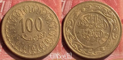Тунис 100 миллимов 2008 года, KM# 309, 175m-115