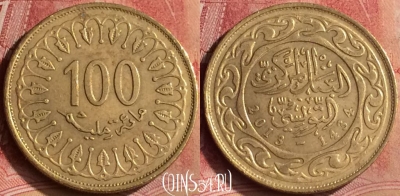 Тунис 100 миллимов 2013 года, KM# 309, 124m-064