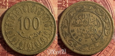 Тунис 100 миллимов 2018 года, KM# 309, 357s-135
