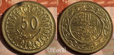 Тунис 50 миллимов 1983 года, KM# 308, 246s-037