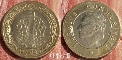 Турция 1 лира 2023 года, 415r-023