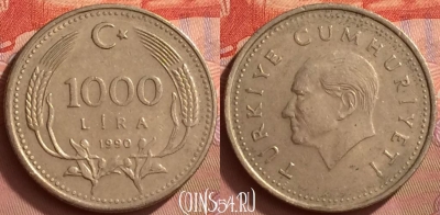 Турция 1000 лир 1990 года, KM# 997, 057l-149