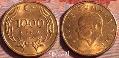 Турция 1000 лир 1995 года, KM# 1028, 112b-047
