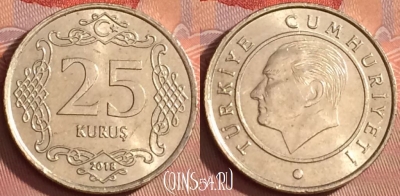 Турция 25 курушей 2018 года, KM# 1242, 311l-004