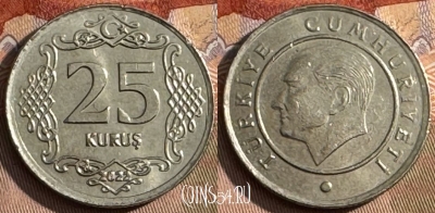 Турция 25 курушей 2022 года, KM# 1242, s436s-077