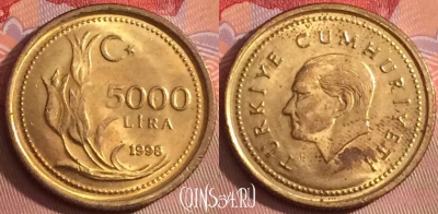 Турция 5000 лир 1998 года, KM# 1029.1, 097j-034