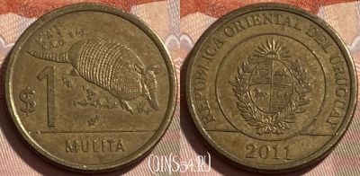 Уругвай 1 песо 2011 года, KM# 135, 496р-012