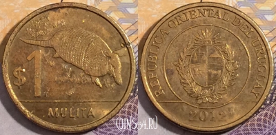Уругвай 1 песо 2012 года, KM# 135, 193-070