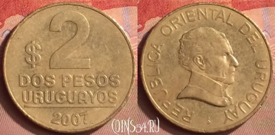 Уругвай 2 песо 2007 года, KM# 104.2, 412-002