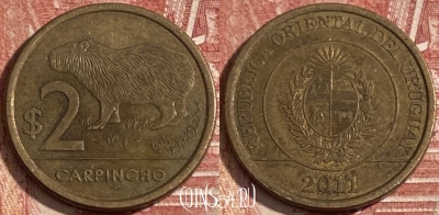 Уругвай 2 песо 2011 года, KM# 136, 279r-141