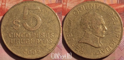 Уругвай 5 песо 2005 года, KM# 120.2, 118b-053