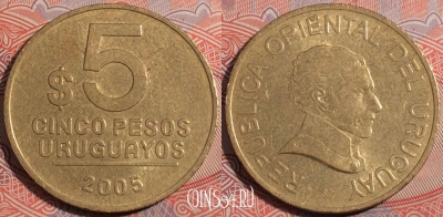 Уругвай 5 песо 2005 года, KM# 120.2, a146-011