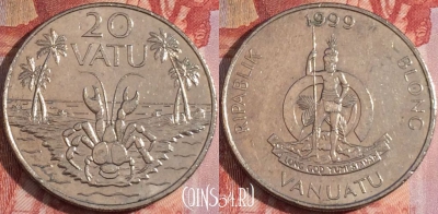 Вануату 20 вату 1999 года, KM# 7, 156a-143