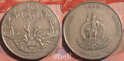 Вануату 20 вату 1999 года, KM# 7, a076-049