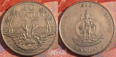 Вануату 20 вату 1999 года, KM# 7, a108-040