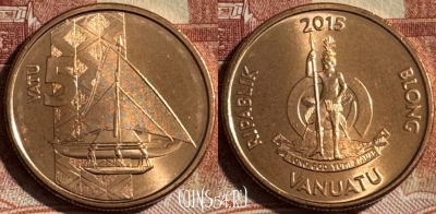 Вануату 5 вату 2015 года, UNC, s510s-064