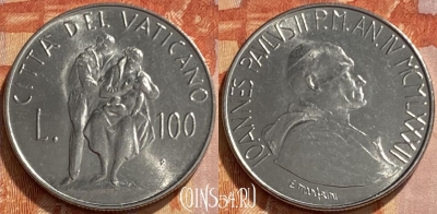 Ватикан 100 лир 1982 года, KM# 164, 461q-122
