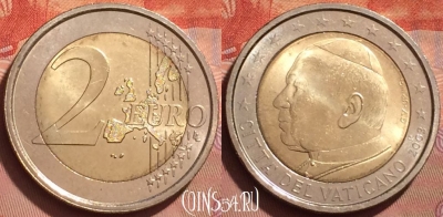 Ватикан 2 евро 2003 года, KM# 348, BU, 401l-040 ♛