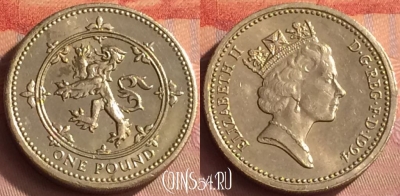 Великобритания 1 фунт 1994 года, KM# 967, 289o-070