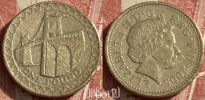 Великобритания 1 фунт 2005 года, KM# 1051, 483р-135 ♛