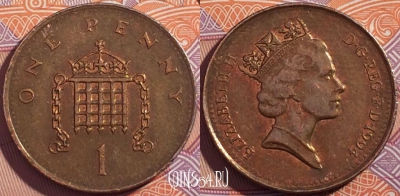 Великобритания 1 пенни 1994 года, KM# 935a, a130-074