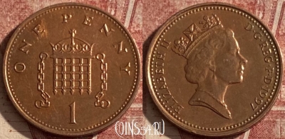Великобритания 1 пенни 1997 года, KM# 935a, 114q-140