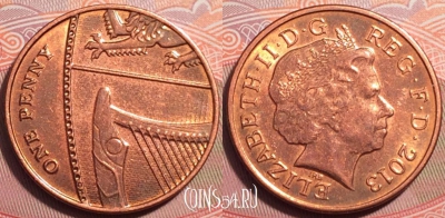 Великобритания 1 пенни 2013 года, KM# 1107, 249-064