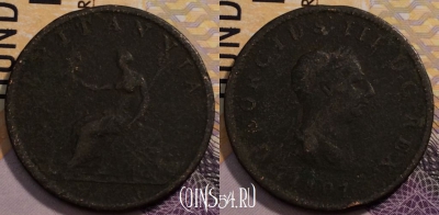 Великобритания 1/2 пенни 1807 года, KM# 662, 232-143