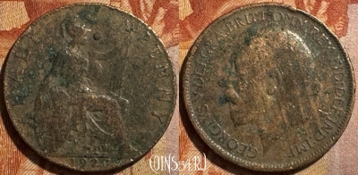 Великобритания 1/2 пенни 1920 года, KM# 809, 503s-016