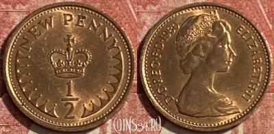 Великобритания 1/2 пенни 1980 года, KM# 914, 475r-073 ♛