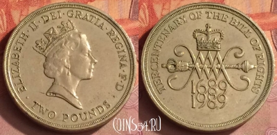 Великобритания 2 фунта 1989 года, KM# 960, 287o-094