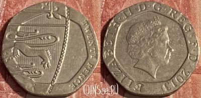 Великобритания 20 пенсов 2013 года, KM# 1111, 416p-059 ♛