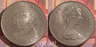 Великобритания 25 пенсов 1972 г., KM# 917, UNC, 265-146