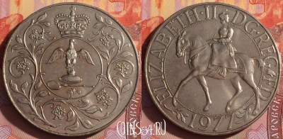 Великобритания 25 пенсов 1977 года, KM# 920, 339i-145