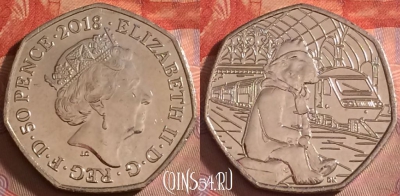 Великобритания 50 пенсов 2018 года, UNC, 066k-105