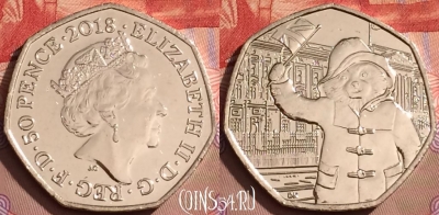 Великобритания 50 пенсов 2018 г., KM# 1557, UNC, 084l-051