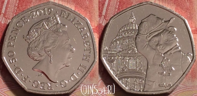Великобритания 50 пенсов 2019 года, UNC, 247j-095