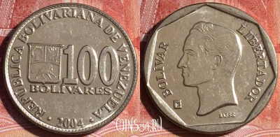 Венесуэла 100 боливаров 2004 года, Y# 83, 131c-057