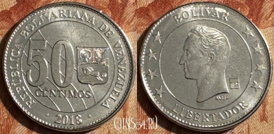 Венесуэла 50 сентимо 2018 года, UNC, 503s-089