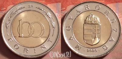 Венгрия 100 форинтов 2020 года, UNC, 133k-064