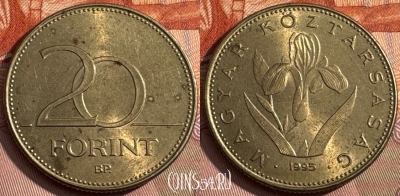 Венгрия 20 форинтов 1995 года, KM# 696, 162s-002
