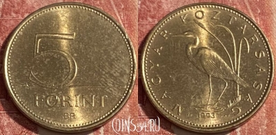 Венгрия 5 форинтов 1993 года, KM# 694, 426r-020