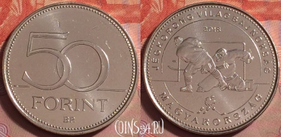 Венгрия 50 форинтов 2018 года, UNC, 066k-112
