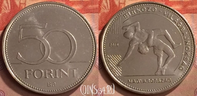 Венгрия 50 форинтов 2018 года, UNC, 253m-022