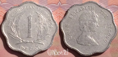 Восточные Карибы 1 цент 1994 года, KM# 10, 055i-169